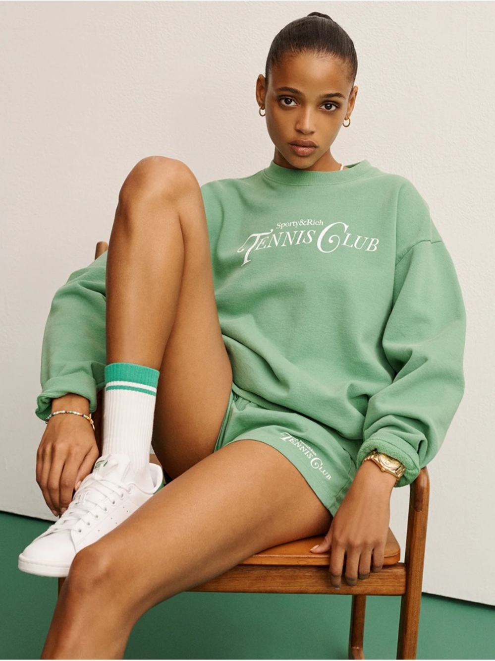 Sporty & Rich Rizzoli Tennis Club Crewneck